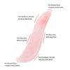 Natural Rose Quartz Jade Stone Guasha Massage Tool - Image 6