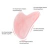 Natural Rose Quartz Jade Stone Guasha Massage Tool - Image 7