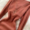 Retro Long Sleeve Solid Slim Elastic Pencil Dresses - Image 23
