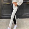 Skinny Casual Pockets High Waist Pencil Pants - Image 3
