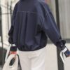 Solid Notched Collar Chic Blouse - Image 5