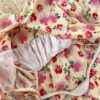Square Collar Puff Sleeve A Line Printed Flowers Dress - Image 27