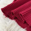 Stand Collar Long Sleeve Street Wear Bodycon Sweater Dresses - Image 21