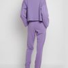Turn Down Collar Batwing Sleeve Loose Tops Pleated Long Pencil Pants - Image 4