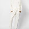Turn Down Collar Batwing Sleeve Loose Tops Pleated Long Pencil Pants - Image 6