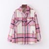 Turn Down Collar Fashion Coat With Pockets - Image 15