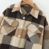 Turn Down Collar Fashion Coat With Pockets - Image 21