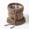 Adjustable Warm Knitted Collar Ring Neck Scarf - Image 5