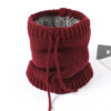 Adjustable Warm Knitted Collar Ring Neck Scarf - Image 8