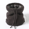 Adjustable Warm Knitted Collar Ring Neck Scarf - Image 12