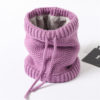 Adjustable Warm Knitted Collar Ring Neck Scarf - Image 4