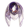 Animal Deer Print Floral Silk Square Scarves