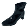 Ankle Round Toe Patent Leather Upper Boots - Image 6