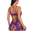 Babydolls Lace Top T-back 2 Piece Set Sexy Lingerie - Image 2