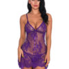 Babydolls Lace Top T-back 2 Piece Set Sexy Lingerie - Image 4