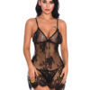 Babydolls Lace Top T-back 2 Piece Set Sexy Lingerie - Image 6
