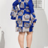 Bold Print Bell Sleeve Pencil Dress - Image 2