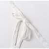Bow shoulder embroidery hollow out mid dress - Image 7