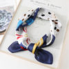 Cartoon Print Silk Square Neck Scarf