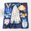 Cartoon Print Silk Square Neck Scarf - Image 2