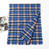Cashmere Plaid Thick Knit Scarf - Image 5