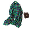 Cashmere Plaid Thick Knit Scarf - Image 6