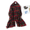 Cashmere Plaid Thick Knit Scarf - Image 8