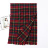 Cashmere Plaid Thick Knit Scarf - Image 9