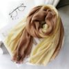 Casual Cotton And Linen Forest Slub Yarn Shawl Scarf - Image 3