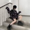 Casual Dinosaur Print Loose Long Sleeved Shirt - Image 9