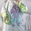 Casual Loose Two-Piece Long Sleeve Printed T-Shirt - Image 4