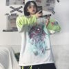 Casual Loose Two-Piece Long Sleeve Printed T-Shirt - Image 6