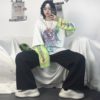 Casual Loose Two-Piece Long Sleeve Printed T-Shirt - Image 7