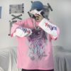 Casual Loose Two-Piece Long Sleeve Printed T-Shirt - Image 10