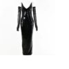 Casual Mesh Cut out Gloves Spaghetti Strap Long Dresses - Image 4