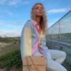 Casual Street Wear Fashion Striped Loose Long Shirt
