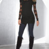 Close-fitting Tunic with Lace Inserts - Image 4