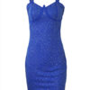 Club Dress Straps Neck Rhinestones Sleeveless Polyester Sexy Dress - Image 3