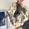 Design Print Cashmere Thick Warm Stole - Image 7