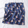 Design Print Silk Hair Small Square Neck Scarf - Image 2