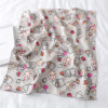 Design Print Silk Hair Small Square Neck Scarf - Image 10