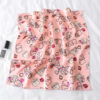 Design Print Silk Hair Small Square Neck Scarf - Image 4