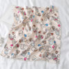 Design Print Silk Hair Small Square Neck Scarf - Image 8