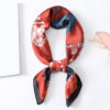Design Print Silk Square Neck Scarves