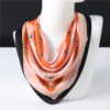 Design Print Silk Square Neck Scarves - Image 5