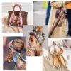 Elegant Floral Long Skinny Head Scarves