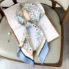 Elegant Floral Long Skinny Head Scarves - Image 3