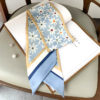 Elegant Floral Long Skinny Head Scarves - Image 6