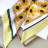 Elegant Floral Print Silk Neck Scarf - Image 8