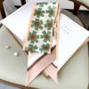Elegant Floral Print Silk Neck Scarf - Image 10